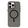 iPhone 15 Pro Kılıf Anka PC Magneticsafe Sert Metal Kapak - Siyah