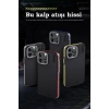 iPhone 15 Pro Kılıf Aramid 600D Kevlar Karbon Fiber Magsafe Kapak - Sarı