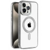 iPhone 15 Pro Kılıf Kronos Magsafe Kapak - Titanyum Gri