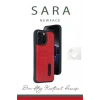 iPhone 15 Pro Max Kılıf Sara Kartvizitli Deri Kılıf - Kırmızı
