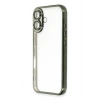 iPhone 16 Kılıf Lensli Silikon - Yeşil