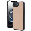 iPhone 16E Kılıf Aras Deri Kapak - Pudra
