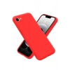 iPhone 16E Kılıf Nano içi Kadife Silikon - Kırmızı