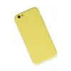 iPhone 6 Kılıf Nano içi Kadife Silikon - Sarı