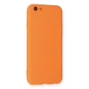 iPhone 6 Kılıf Nano içi Kadife Silikon - Turuncu