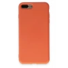 iPhone 7 Plus Kılıf Nano içi Kadife Silikon - Turuncu