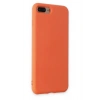 iPhone 7 Plus Kılıf Nano içi Kadife Silikon - Turuncu
