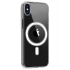 iPhone X Kılıf Magneticsafe Şeffaf Silikon - Şeffaf