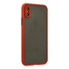 iPhone X Kılıf Montreal Silikon Kapak - Kırmızı