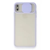 iPhone X Kılıf Palm Buzlu Kamera Sürgülü Silikon - Lila