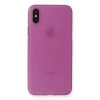 iPhone X Kılıf PP Ultra İnce Kapak - Pembe