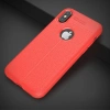 İphone X Xs Litchi Tam Koruma Soft Silikon Kılıf