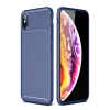 iPhone XS Max Kılıf Auto Focus Karbon Kapak - Lacivert