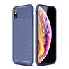 iPhone XS Max Kılıf Auto Focus Karbon Kapak - Lacivert