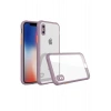 iPhone XS Max Kılıf Miami Şeffaf Silikon - Açık Mor