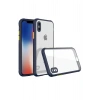 iPhone XS Max Kılıf Miami Şeffaf Silikon - Lacivert