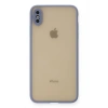 iPhone XS Max Kılıf Montreal Silikon Kapak - Gri