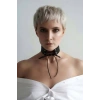 İpli Bağlamalı Deri Choker Tasma - Brf900