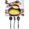 Isıya Dayanıklı 3 in 1 Servis Kepçesi - Kepçe Kevgir Kaşık 3'ü Bir Arada Servis Seti