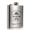 İsme Özel Kral Babam 9 Oz  Çelik Cep Matarası 266 Ml İçecek Cep Matarası Babaya Hediye