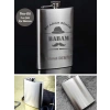 İsme Özel Kral Babam 9 Oz  Çelik Cep Matarası 266 Ml İçecek Cep Matarası Babaya Hediye