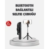 Kablosuz Bluetooth Selfie Çubuğu – 360° Dönebilir Başlık Taşınabilir Ve Şık Tasarım