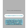 Kablosuz Retro Klavye Ve Mouse Seti – 104 Tuşlu Sevimli Tasarım