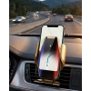 Kablosuz Şarjlı Araç Telefon Tutucu Sensörlü Otomatik Kilit 360 Derece Döner
