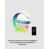 Kablosuz Şarjlı Bluetooth Hoparlör Ve Gece Lambası – Nfc Fm Radyo Rgb Işık