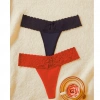 Kadın 2li Dantelli Seksi Tanga