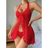 Kadın Kırmızı Transparan Fantezi Gecelik 2277
