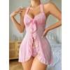 Kadın Pembe Transparan Fantezi Gecelik 2275