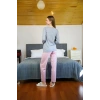 Kadın Penye Uzun Kol Pijama Takım