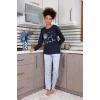 Kadın Penye Uzun Kol Pijama Takım Laciver