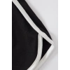 Kadın Siyah Askılı Crop Top Ve Şortlu Gecelik Takım H110560