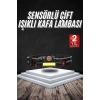Kafa Lambası Çalışma Işığı Süper Parlak Mıknatıslı Lityum Lion Pilli