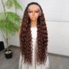 Kahve Karamel Ombreli Fiber Sentetik Tül Peruk