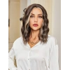 Kahverengi / Balköpüğü Röfleli Küt Tül Peruk