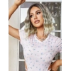 Kahverengi / Beyaz Platin Ombreli Küt Tül Peruk