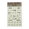 Kalp Balık Tattoo Dövme Sticker