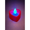 Kalp Şekilli Işıklı Mum 4 cm