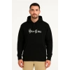 Kapşonlu Sweatshirt “Other Lives” Ön  Arka Baskılı - Siyah -