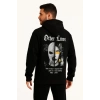Kapşonlu Sweatshirt “Other Lives” Ön  Arka Baskılı - Siyah -
