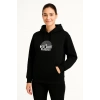 Kapşonlu Sweatshirt – Oversize“West Coast Classics” - Siyah -