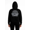 Kapşonlu Sweatshirt – Oversize“West Coast Classics” - Siyah -