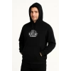 Kapşonlu Sweatshirt – “West Coast Classics” Ön  Arka Baskılı,- Siyah -