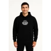 Kapşonlu Sweatshirt – “West Coast Classics” Ön  Arka Baskılı,- Siyah -