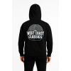 Kapşonlu Sweatshirt – “West Coast Classics” Ön  Arka Baskılı,- Siyah -