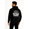 Kapşonlu Sweatshirt – “West Coast Classics” Ön  Arka Baskılı,- Siyah -