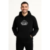 Kapşonlu Sweatshirt – “West Coast Classics” Ön  Arka Baskılı,- Siyah -